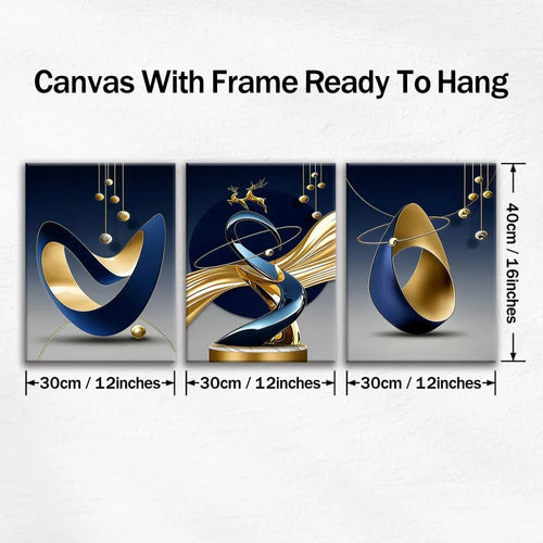 Geometric Canvas Wall Art Set