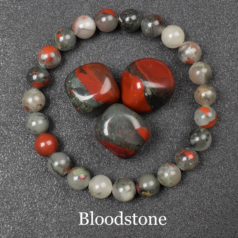 Natural Black Agates Beads Bracelet Women Men Genuine Black Onyx Natural Stone 6Mm 8Mm Smooth round Beads Lucky Energy Jewelry