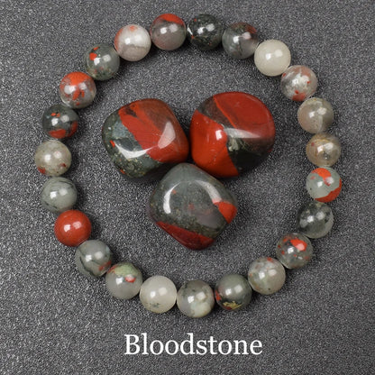 Natural Black Agates Beads Bracelet Women Men Genuine Black Onyx Natural Stone 6Mm 8Mm Smooth round Beads Lucky Energy Jewelry