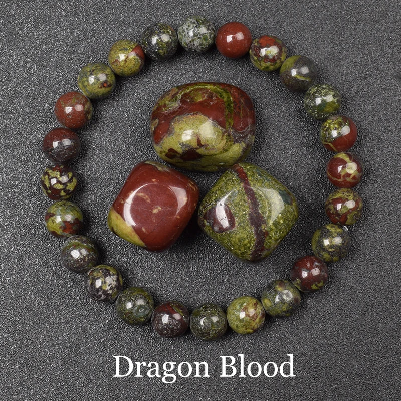 Natural Black Agates Beads Bracelet Women Men Genuine Black Onyx Natural Stone 6Mm 8Mm Smooth round Beads Lucky Energy Jewelry