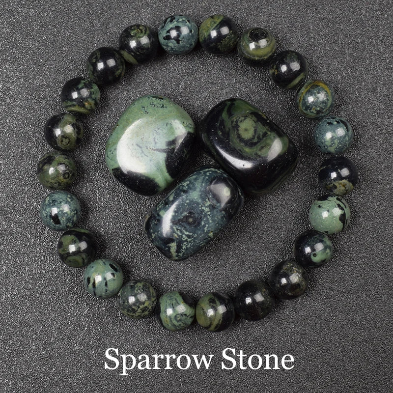 Natural Black Agates Beads Bracelet Women Men Genuine Black Onyx Natural Stone 6Mm 8Mm Smooth round Beads Lucky Energy Jewelry